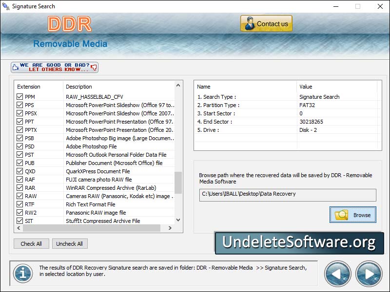File Data Recovery Software screenshot